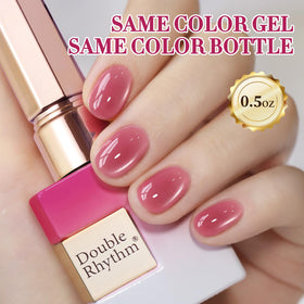 Double Rhythm Cat Eye Gel Polish 15ml Rose Red with nail art tools