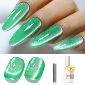 Double Rhythm Cat Eye Gel Polish 15ml Spring Green front view
