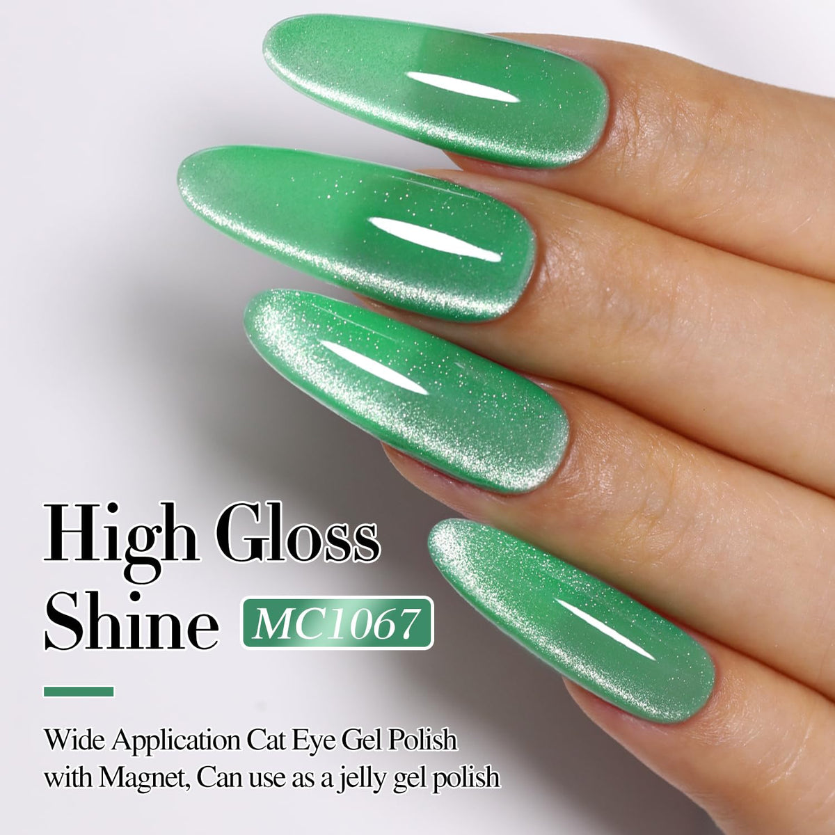 Double Rhythm Cat Eye Gel Polish 15ml Spring Green packaging