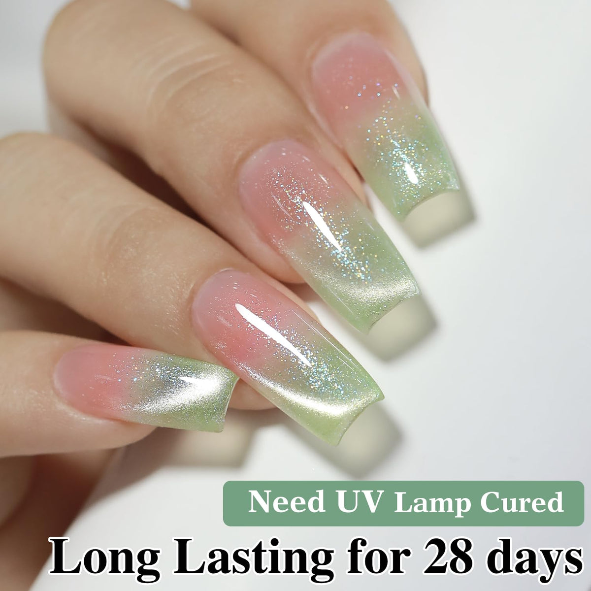 Double Rhythm Cat Eye Gel Polish 15ml Spring Green packaging