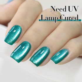 Double Rhythm Cat Eye Gel Polish 15ml teal nail art designs