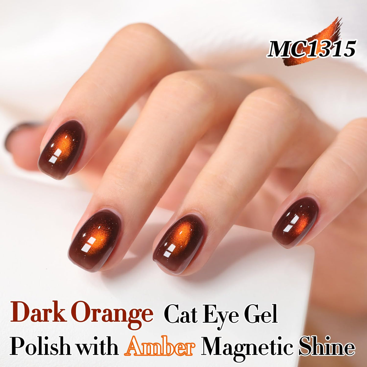 Double Rhythm Cat Eye Gel Polish 15ML with holographic glitter close-up