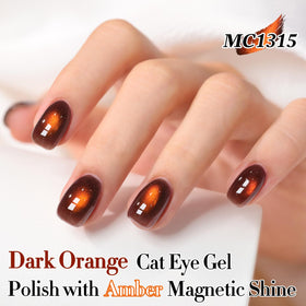 Double Rhythm Cat Eye Gel Polish 15ML with holographic glitter close-up