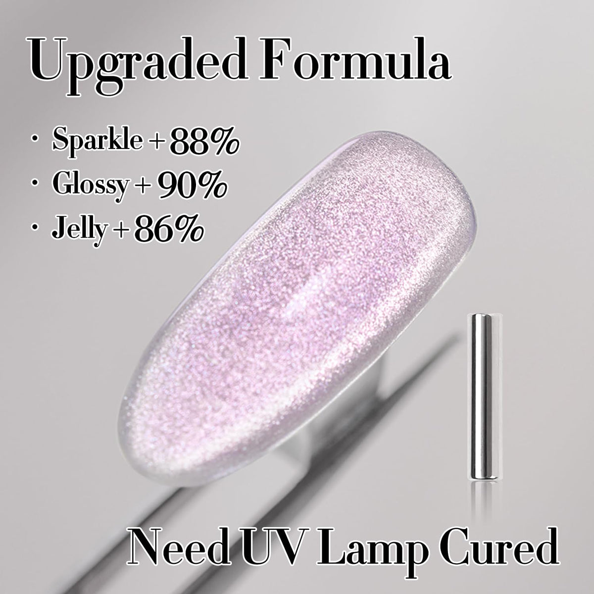 Double Rhythm Cat Eye Gel Polish 15ML with holographic glitter effect