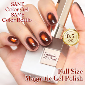 Double Rhythm Cat Eye Gel Polish 15ML with LED lamp