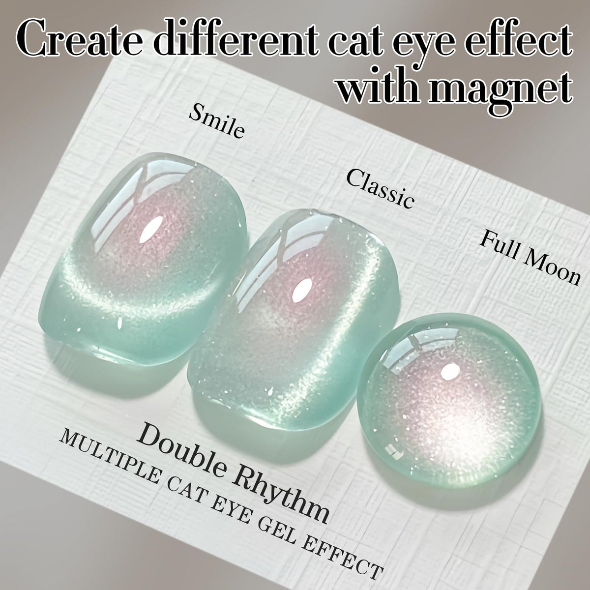 Double Rhythm Cat Eye Gel Polish 15ml with magnetic tool