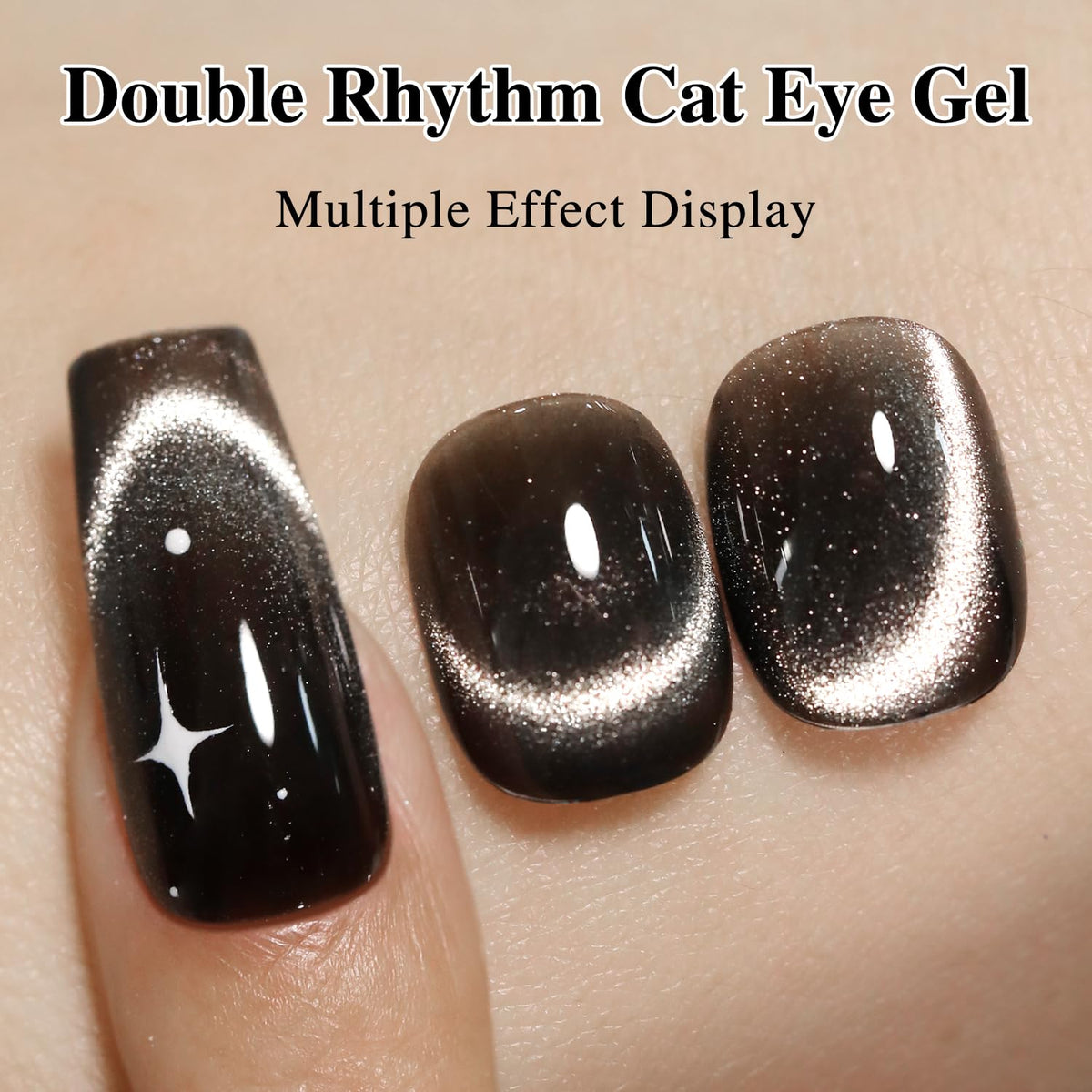 Double Rhythm Cat Eye Gel Polish 15ml with magnetic tool