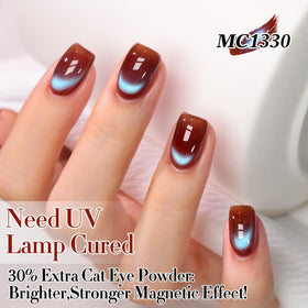 Double Rhythm Cat Eye Gel Polish 15ml with UV lamp setup