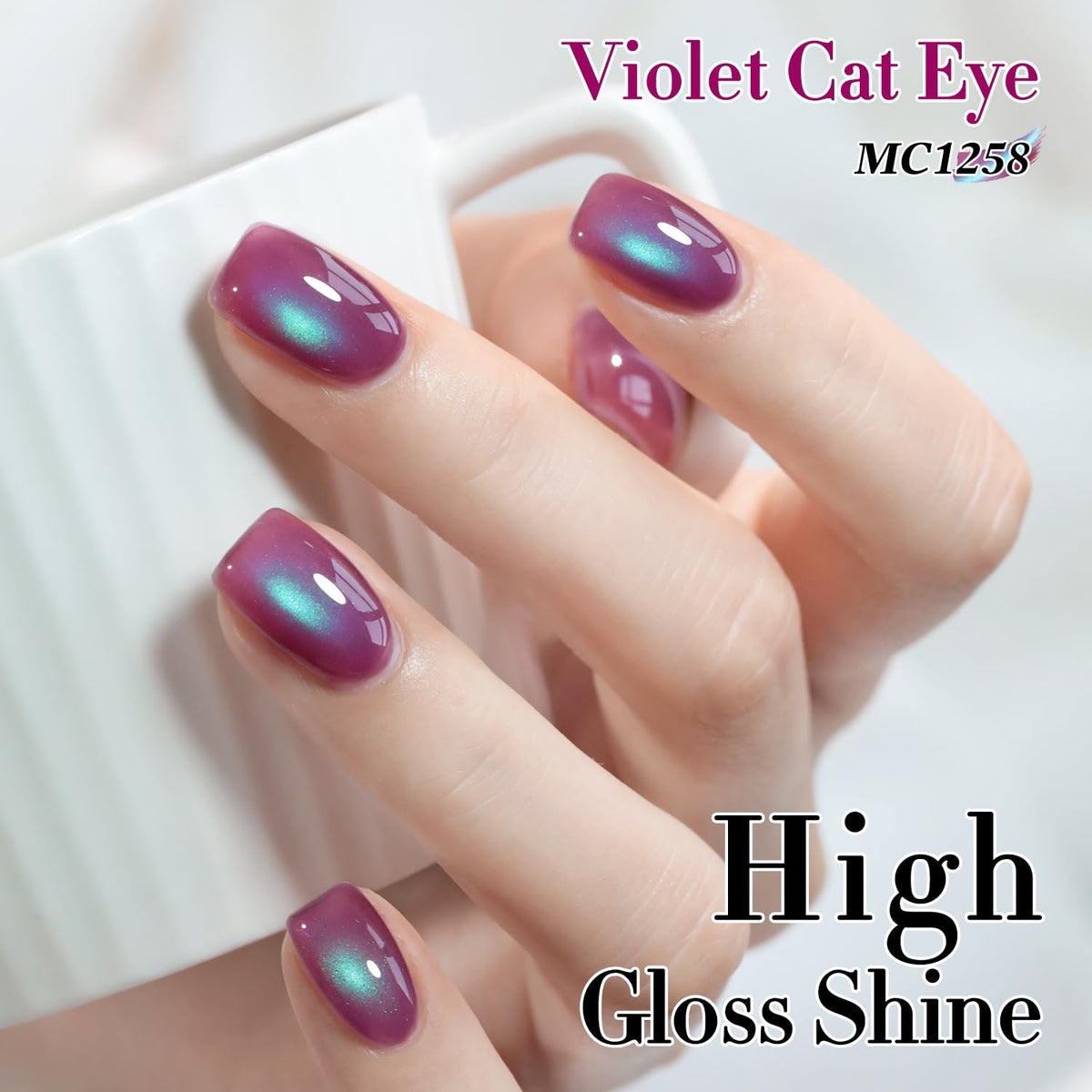 Double Rhythm Cat Eye Gel Polish 15ml with various base colours