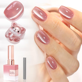 Double Rhythm Cat Eye Gel Polish 15ml Withered Rose front view