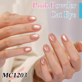 Double Rhythm Cat Eye Gel Polish application on nails