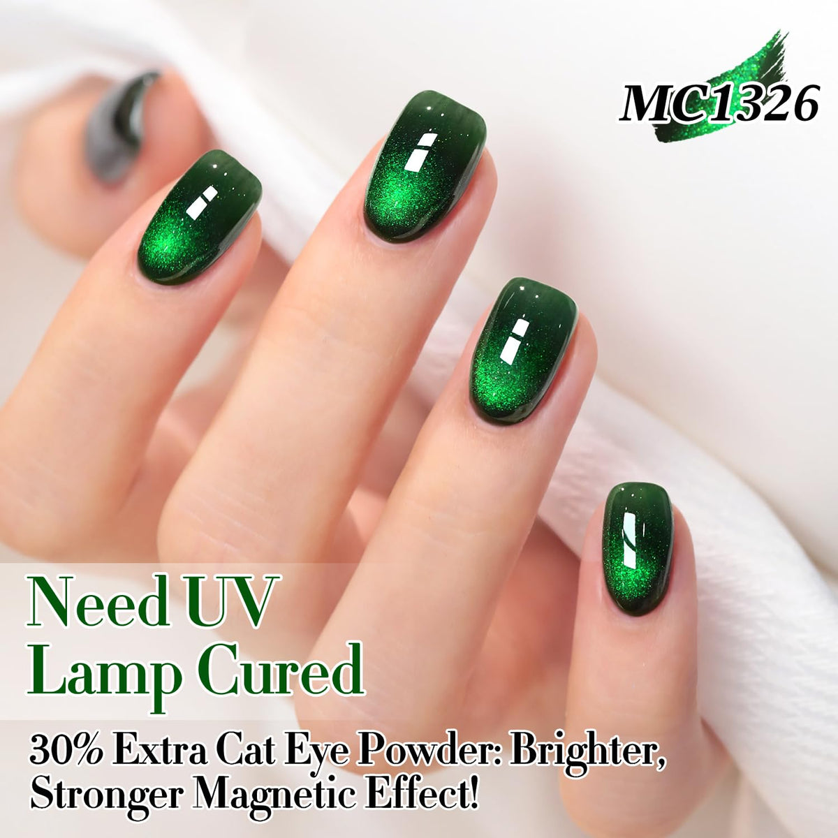 Double Rhythm Cat Eye Gel Polish application on nails