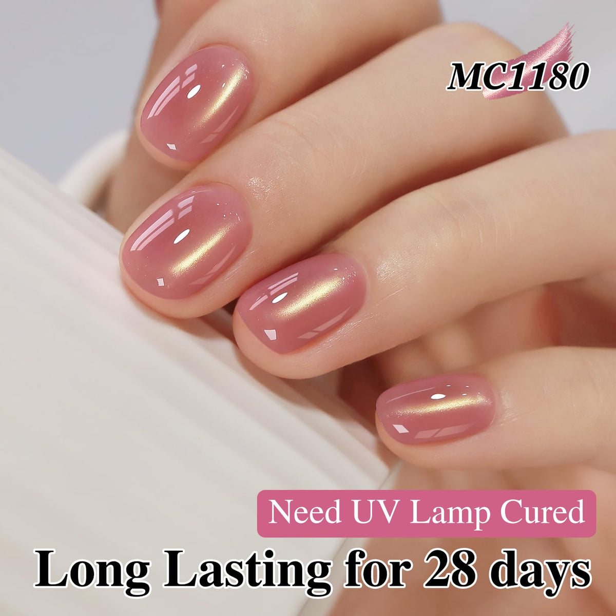 Double Rhythm Cat Eye Gel Polish application process