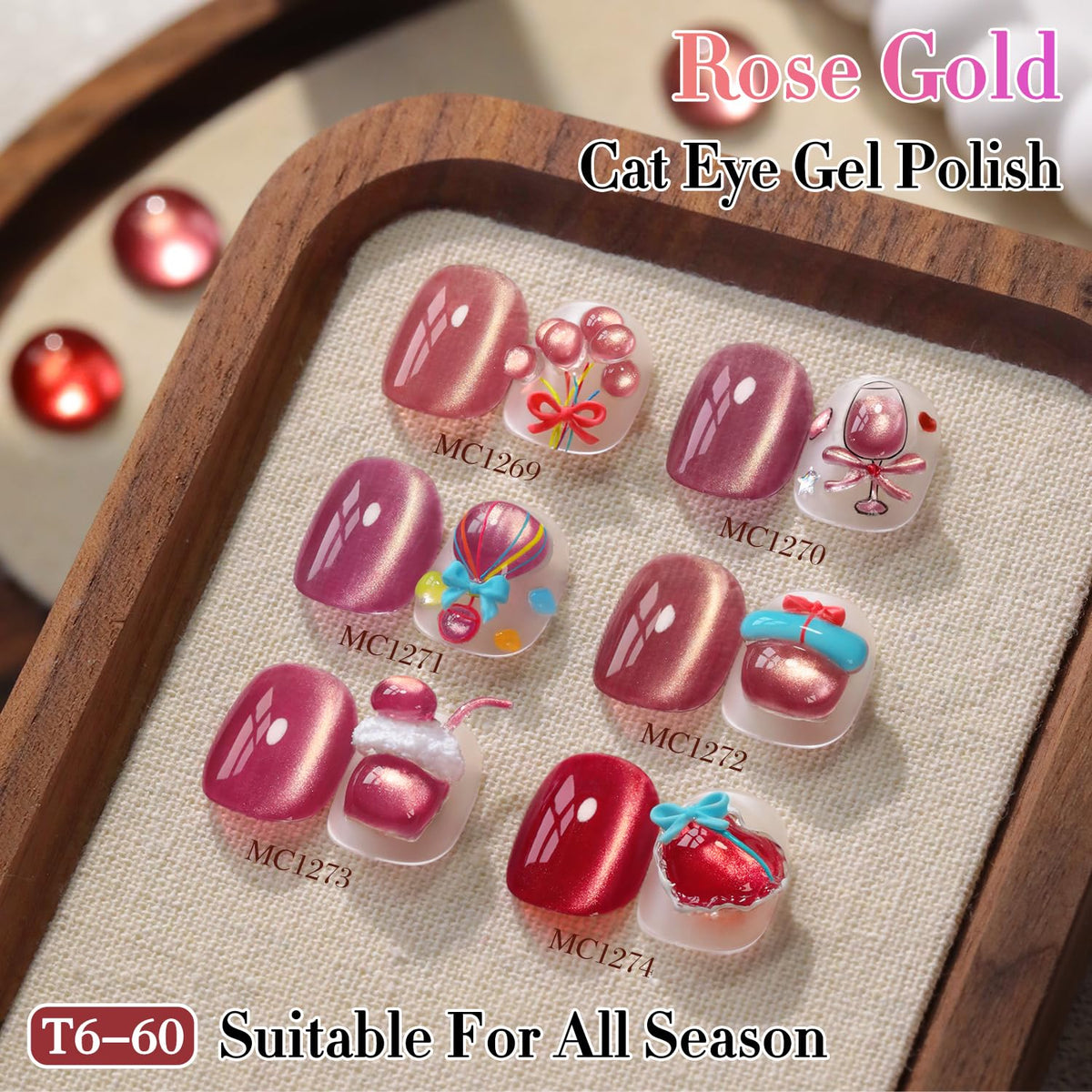 Double Rhythm Cat Eye Gel Polish application process