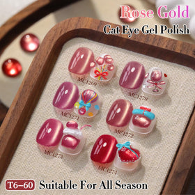Double Rhythm Cat Eye Gel Polish application process