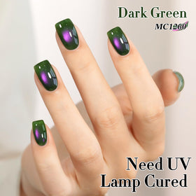 Double Rhythm Cat Eye Gel Polish application process