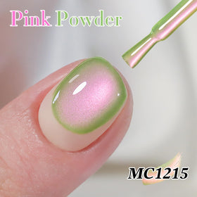 Double Rhythm Cat Eye Gel Polish applied on nails