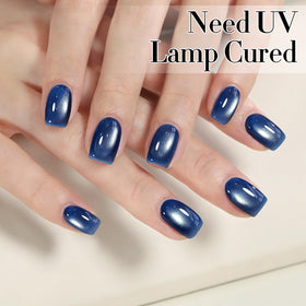 Double Rhythm Cat Eye Gel Polish Blue Coral in packaging