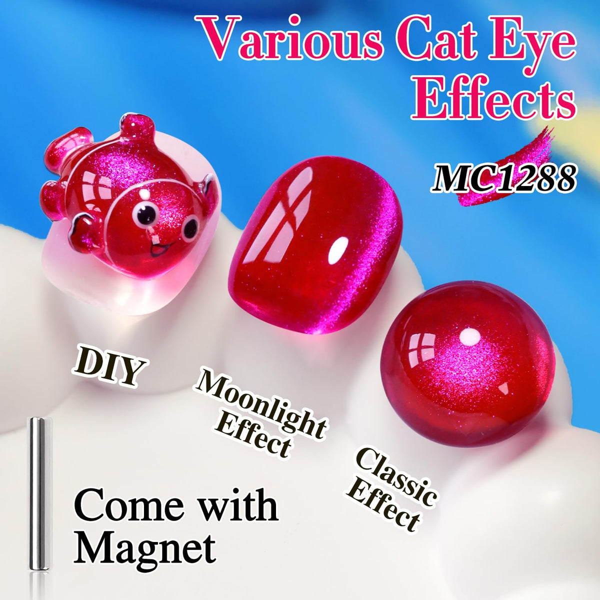 Double Rhythm Cat Eye Gel Polish bottle and magnet