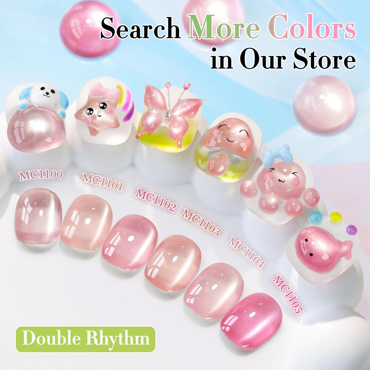 Double Rhythm Cat Eye Gel Polish bottle side view
