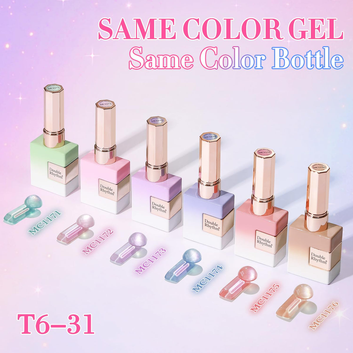 Double Rhythm Cat Eye Gel Polish bottle with brush