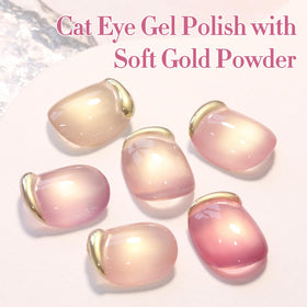 Double Rhythm Cat Eye Gel Polish in a nail art setup