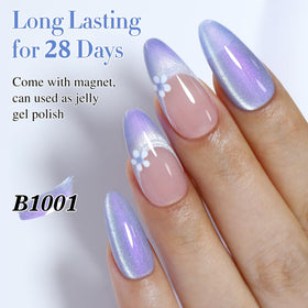 Double Rhythm Cat Eye Gel Polish in different base colours