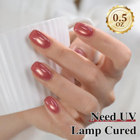 Double Rhythm Cat Eye Gel Polish in use at home