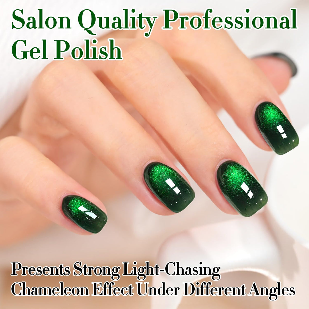 Double Rhythm Cat Eye Gel Polish in use during nail art