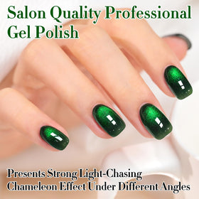 Double Rhythm Cat Eye Gel Polish in use during nail art