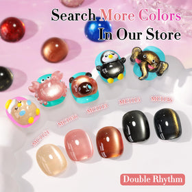 Double Rhythm Cat Eye Gel Polish in various colours