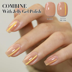 Double Rhythm Cat Eye Gel Polish in various nail art designs