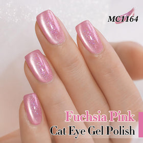 Double Rhythm Cat Eye Gel Polish Mermaid Pink bottle with cap