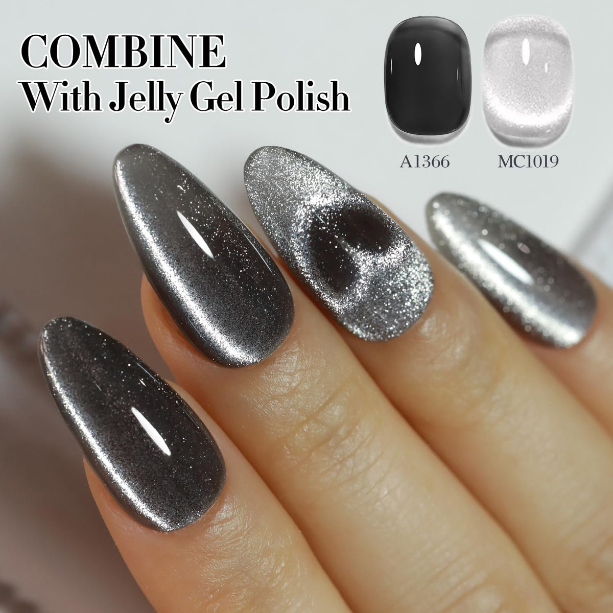 Double Rhythm Cat Eye Gel Polish packaging with ingredients listed
