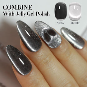 Double Rhythm Cat Eye Gel Polish packaging with ingredients listed