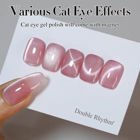 Double Rhythm Cat Eye Gel Polish packaging with ingredients listed