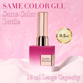 Double Rhythm Cat Eye Gel Polish Rose Pink with base colours