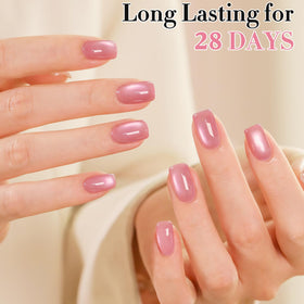 Double Rhythm Cat Eye Gel Polish set with various base colours