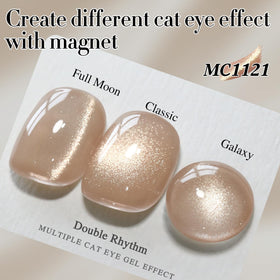 Double Rhythm Cat Eye Gel Polish showing shimmer effect