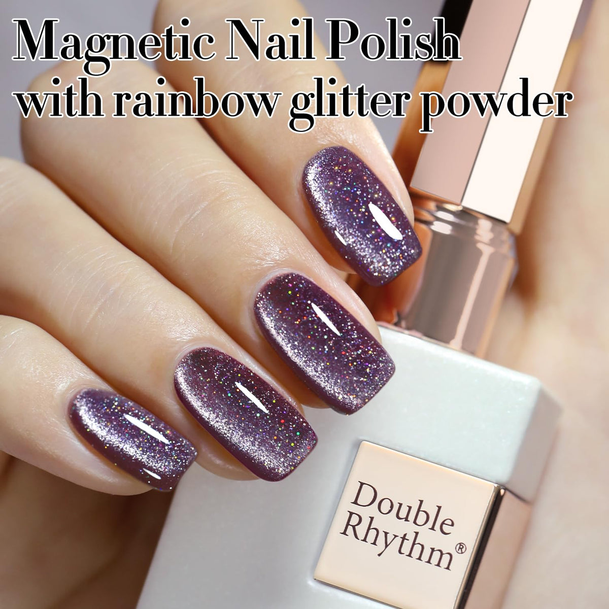 Double Rhythm Cat Eye Gel Polish with magnetic tool