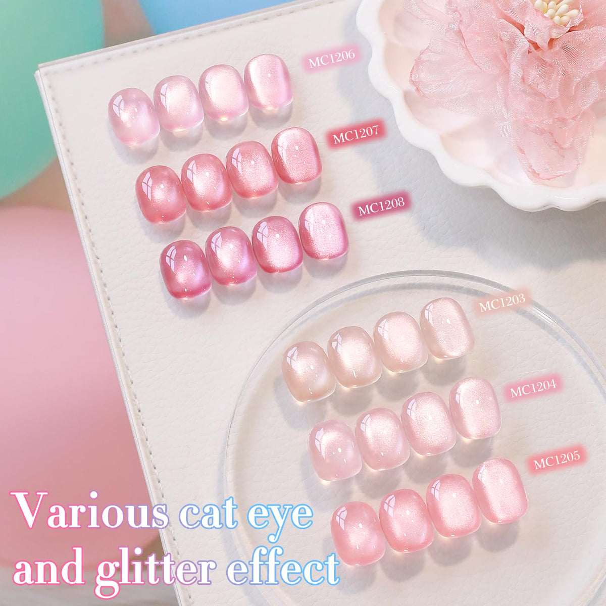 Double Rhythm Cat Eye Gel Polish with nail art tools