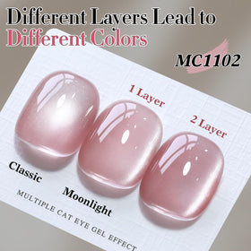 Double Rhythm Cat Eye Gel Polish with UV lamp
