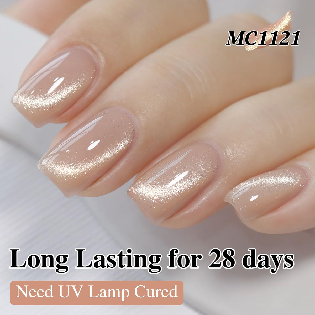 Double Rhythm Cat Eye Gel Polish with various base colours