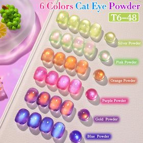 Double Rhythm Cat Eye Gel Polish with various base colours