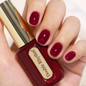 Double Rhythm Dark Burgundy Gel Polish 15ml front view