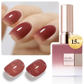 Double Rhythm Deep Purple Gel Polish front view