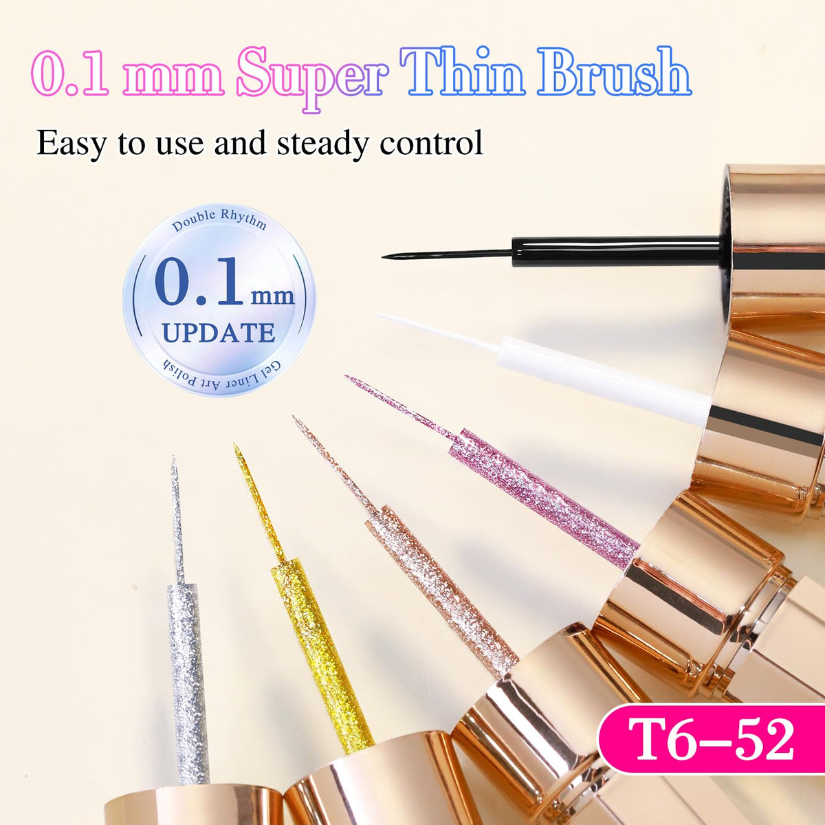 Double Rhythm Gel Liner Polish Set displayed on a table