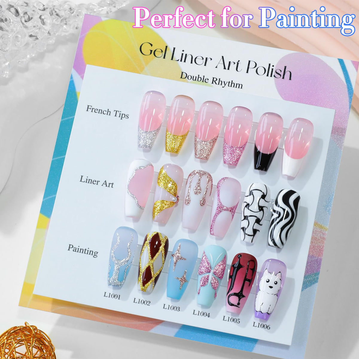Double Rhythm Gel Liner Polish Set packaging