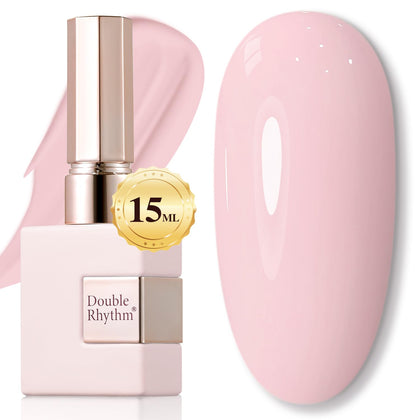 Double Rhythm Gel Nail Polish 15ML Baby Pink front view