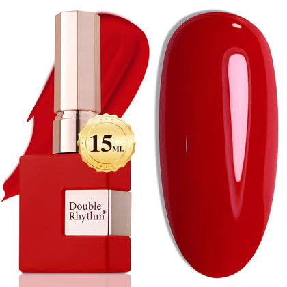 Double Rhythm Gel Nail Polish 15ML Brick Red A1091 front view